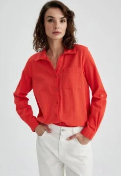 DeFacto Regular Fit - Overhemdblouse - Red