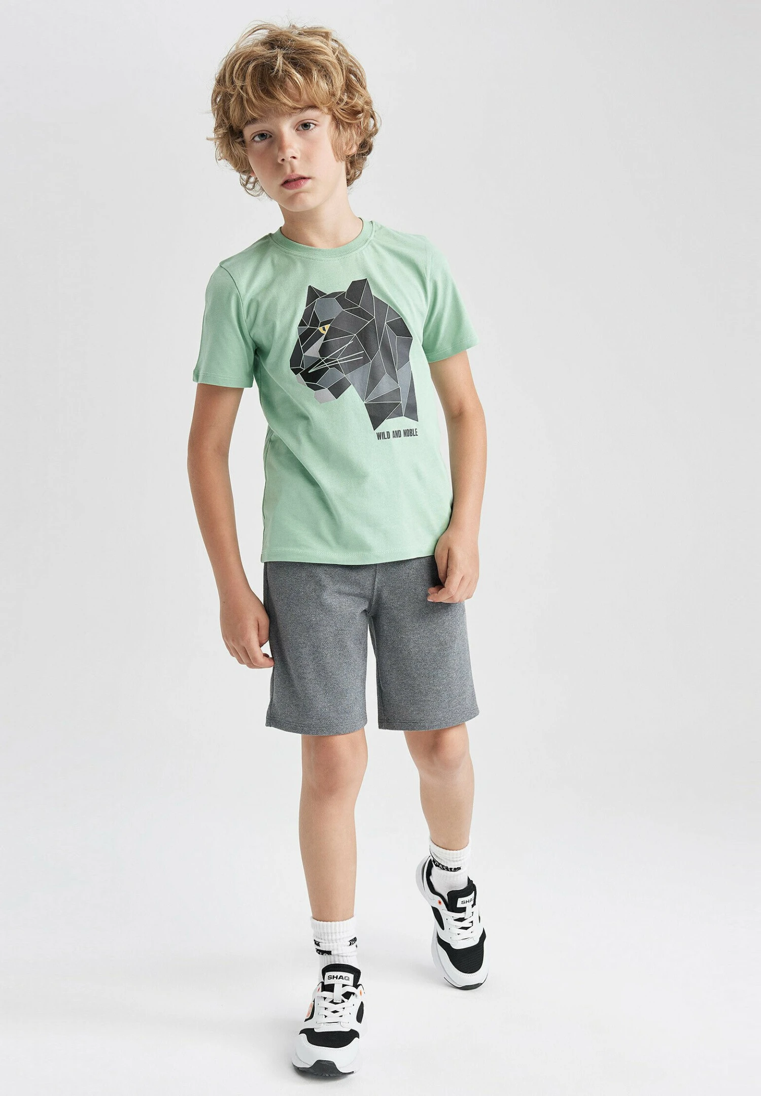 DeFacto Set Regular Fit - Shorts - Green 3 DeFacto Set Regular Fit - Shorts - Green