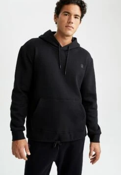 DeFacto Standart Fit- Hoodie - Black