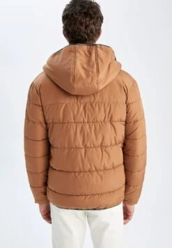 DeFacto Regular Fit- Winterjas - Brown -DeFacto 48f54f6418444ecdb0ab420a67e18926