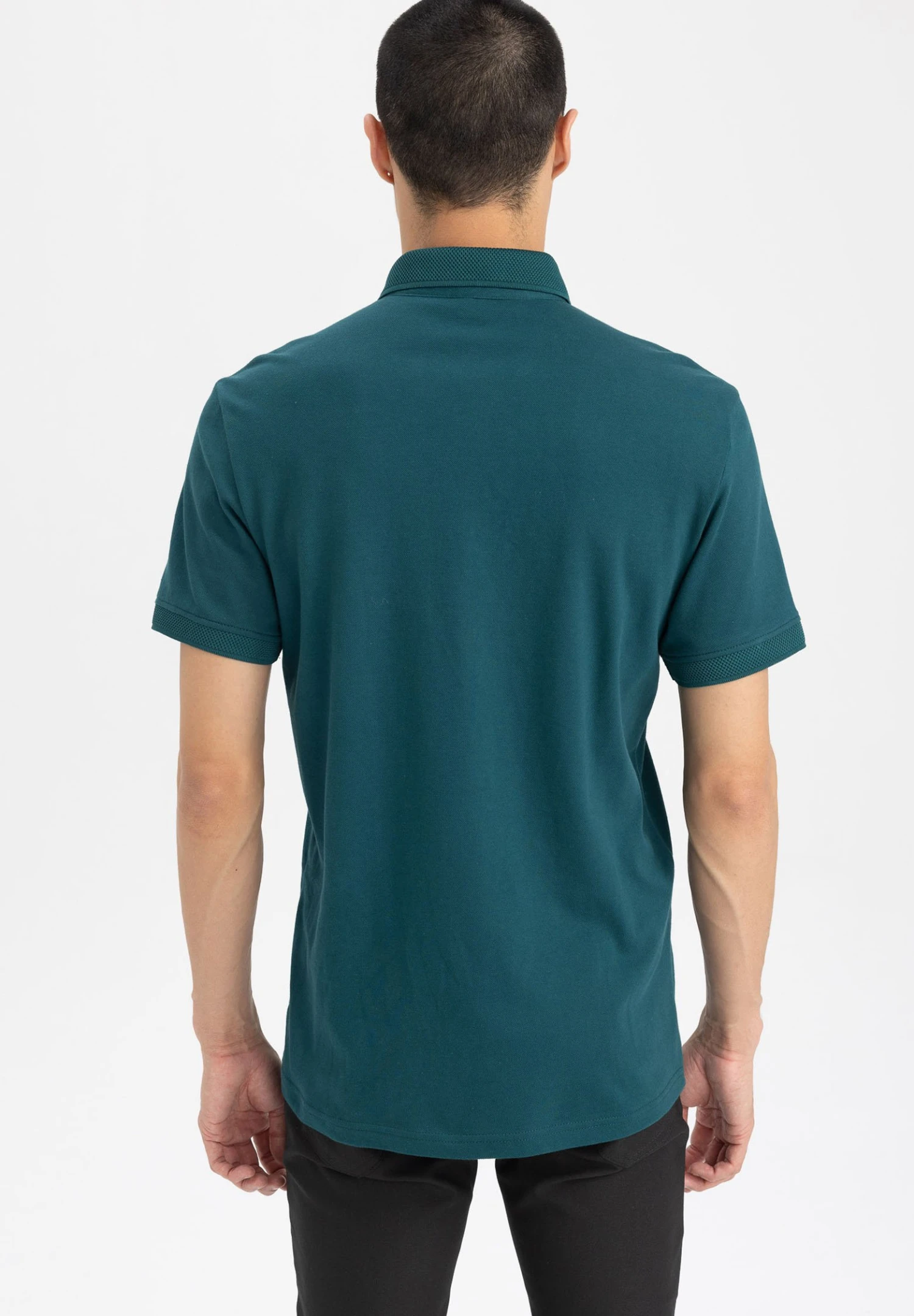 DeFacto Slim Fit - Poloshirt - Green 5 DeFacto Slim Fit - Poloshirt - Green - Afbeelding 3