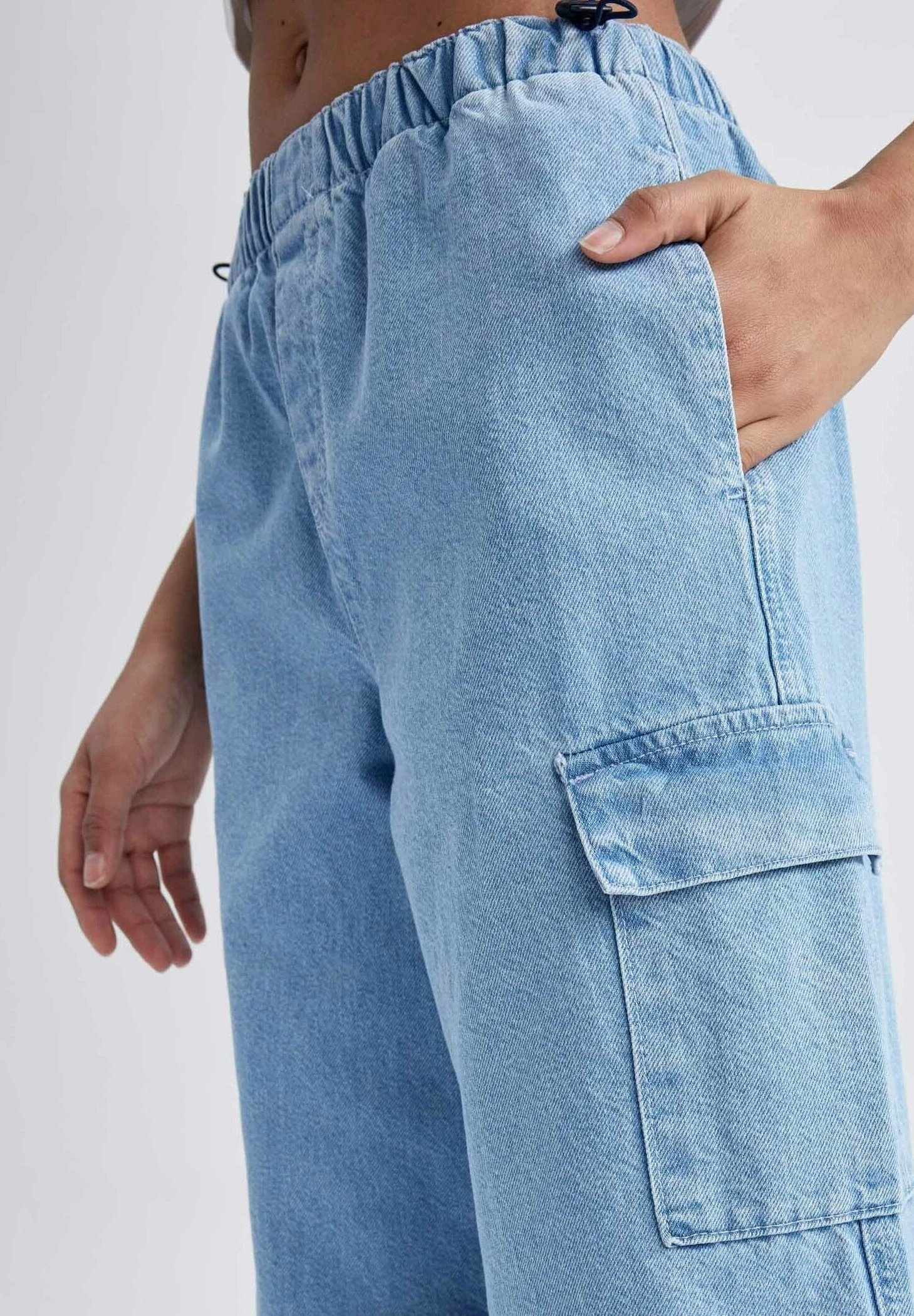 DeFacto Parachute - Flared Jeans - Blue 6 DeFacto Parachute - Flared Jeans - Blue - Afbeelding 4