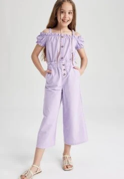 DeFacto Wide Leg - Broek - Purple