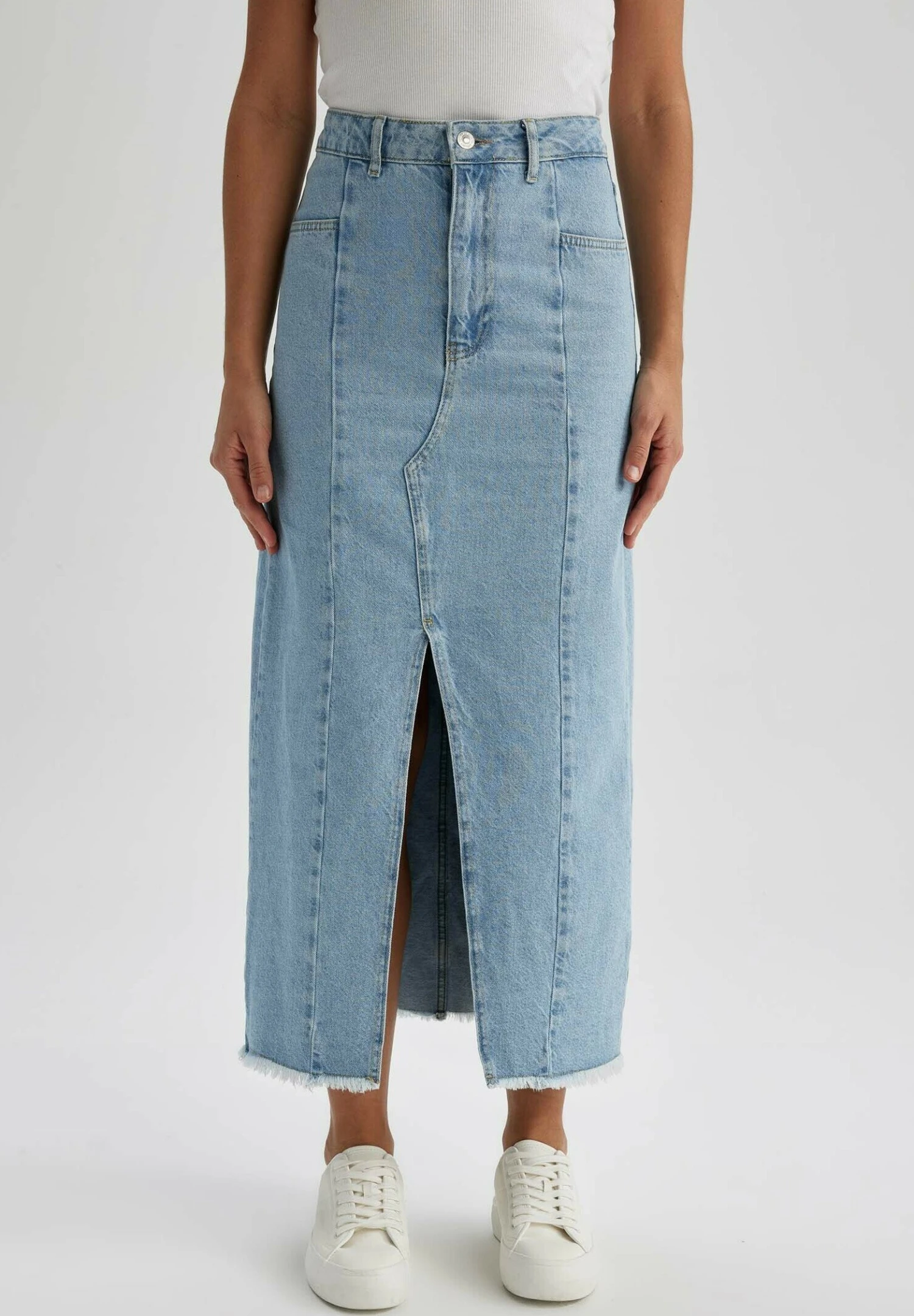 DeFacto Fashion Fit- A-Lijn Rok - Blue 3 DeFacto Fashion Fit- A-Lijn Rok - Blue