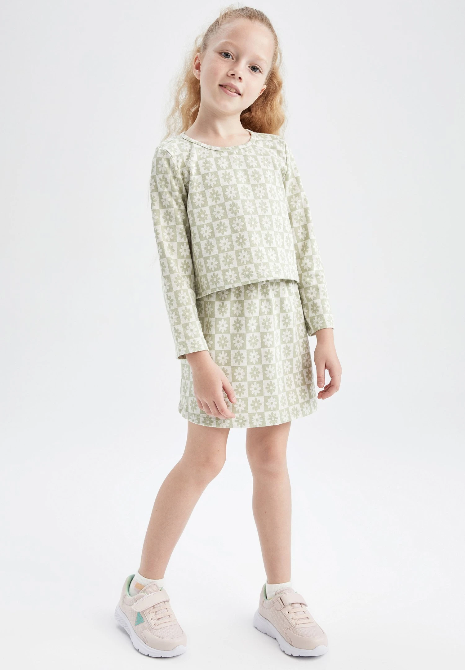 DeFacto Set - A-Lijn Rok - Turquoise 3 DeFacto Set - A-Lijn Rok - Turquoise