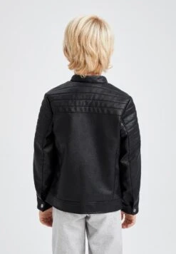 DeFacto Regular Fit- Imitatieleren Jas - Black 12 DeFacto Regular Fit- Imitatieleren Jas - Black -DeFacto 4adc2871347142628c61e2994da35779