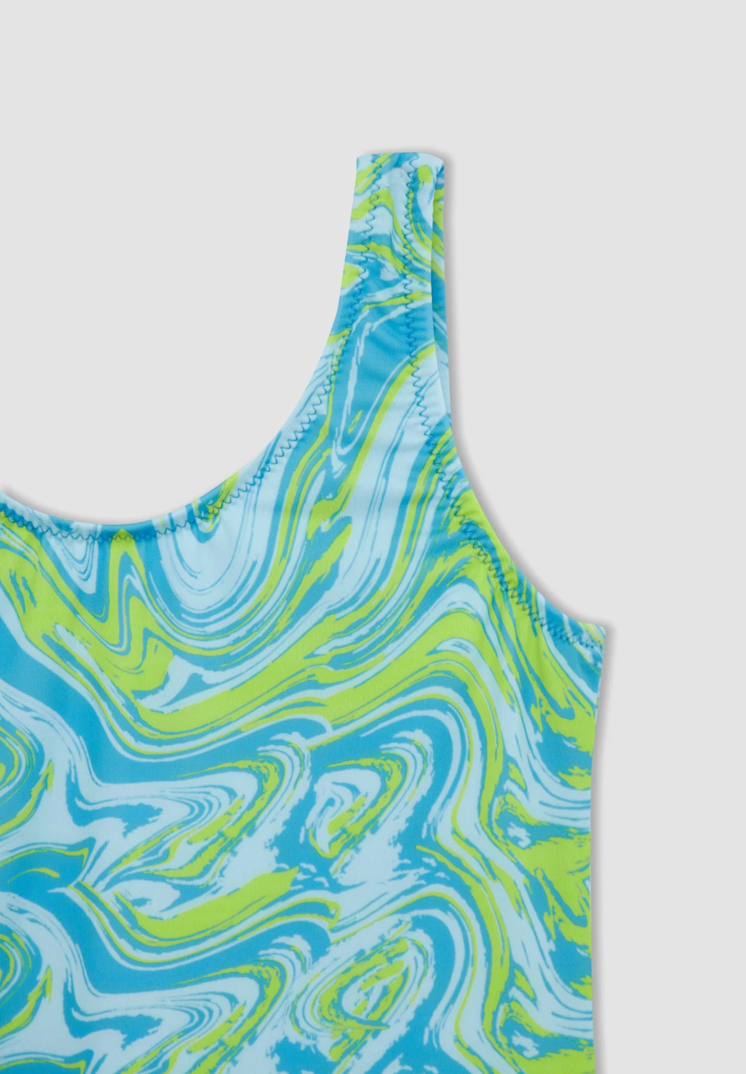 DeFacto Regular Fit- Badpak - Turquoise 5 DeFacto Regular Fit- Badpak - Turquoise - Afbeelding 3