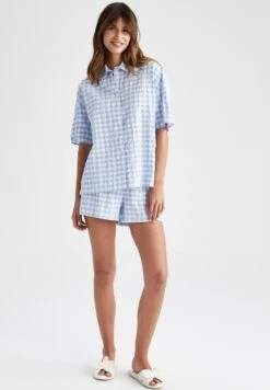 DeFacto Regular Fit - Shorts - Blue -DeFacto 4b7075d3f10d464cbf5c58b74a9cc031