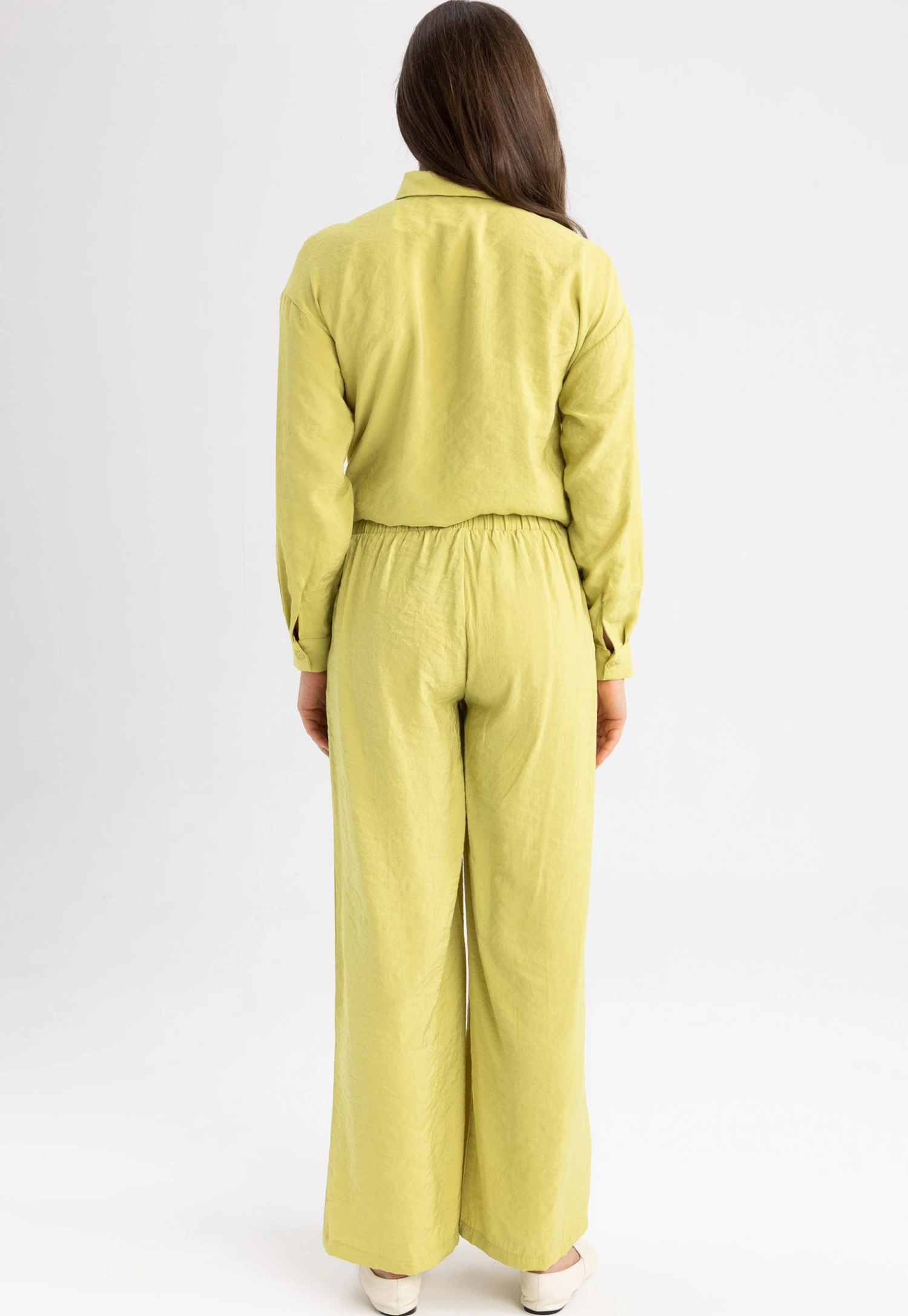 DeFacto Palazzo- Broek - Green 5 DeFacto Palazzo- Broek - Green - Afbeelding 3