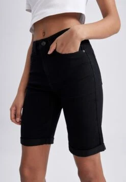 DeFacto Bermuda - Jeansshort - Black -DeFacto 4c0cdc215b4a4f8d85670d2e6b670a01
