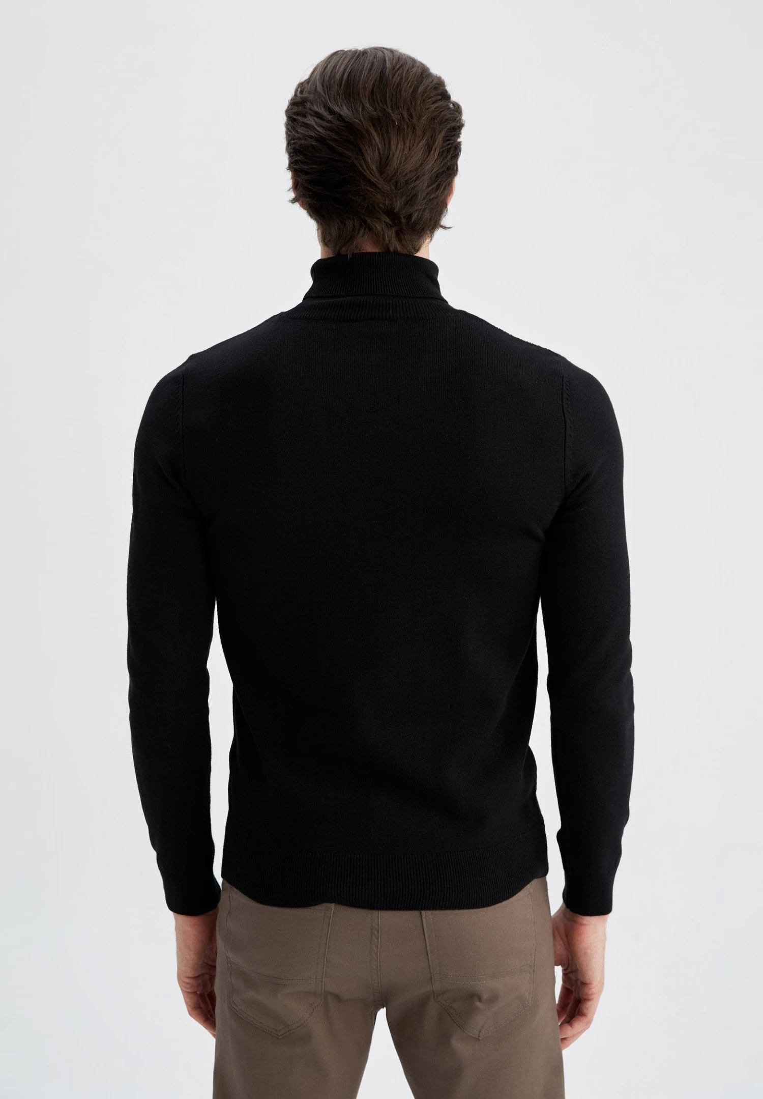 DeFacto Slim Fit- Trui - Black 5 DeFacto Slim Fit- Trui - Black - Afbeelding 3