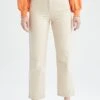 DeFacto Straight Leg Jeans - Beige 1 DeFacto Straight Leg Jeans - Beige -DeFacto 4d518da311f54d8f9494ab60c5556072