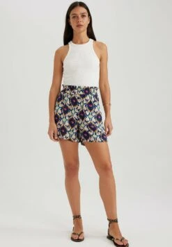 DeFacto Paperbag - Shorts - Navy -DeFacto 4d5d5425ba05477d9fefd2cc096b90f8