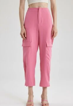 DeFacto Straight Fit - Cargobroek - Pink