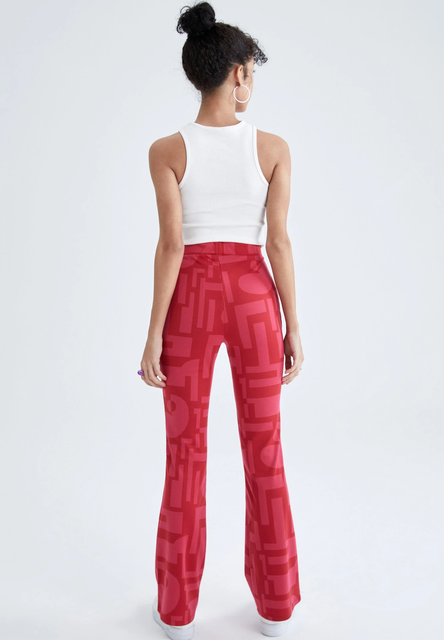 DeFacto Slim Fit - Broek - Pink 5 DeFacto Slim Fit - Broek - Pink - Afbeelding 3