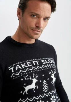 DeFacto Regular Fit - Trui - Navy -DeFacto 4eeac0af1f354730a5497e2a26d21481