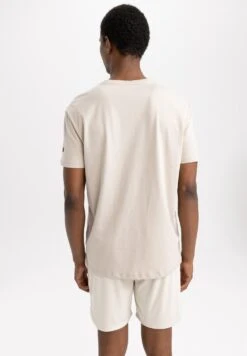 DeFacto Standart Fit - T-Shirt Basic - Beige 8 DeFacto Standart Fit - T-Shirt Basic - Beige -DeFacto 4f6812df18874f31883fc8286c082ee7