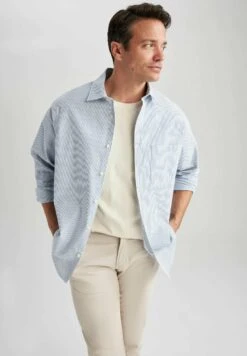 DeFacto Relax Fit- Overhemd - Blue