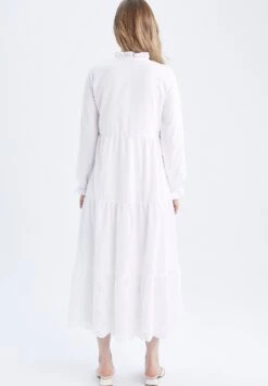 DeFacto Regular Fit- Maxi-Jurk - White 7 DeFacto Regular Fit- Maxi-Jurk - White -DeFacto 4fe3082c34324f69bad27037ca5cbde4