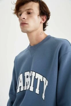 DeFacto Loose Fit - Sweater - Indigo 12 DeFacto Loose Fit - Sweater - Indigo -DeFacto 5012b83d8ab7453fba511c26d0892135