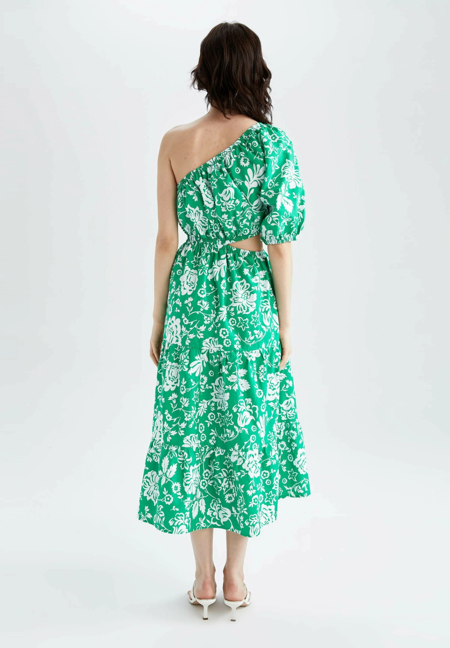 DeFacto Tiered - Jurk - Ecru 5 DeFacto Tiered - Jurk - Ecru - Afbeelding 3