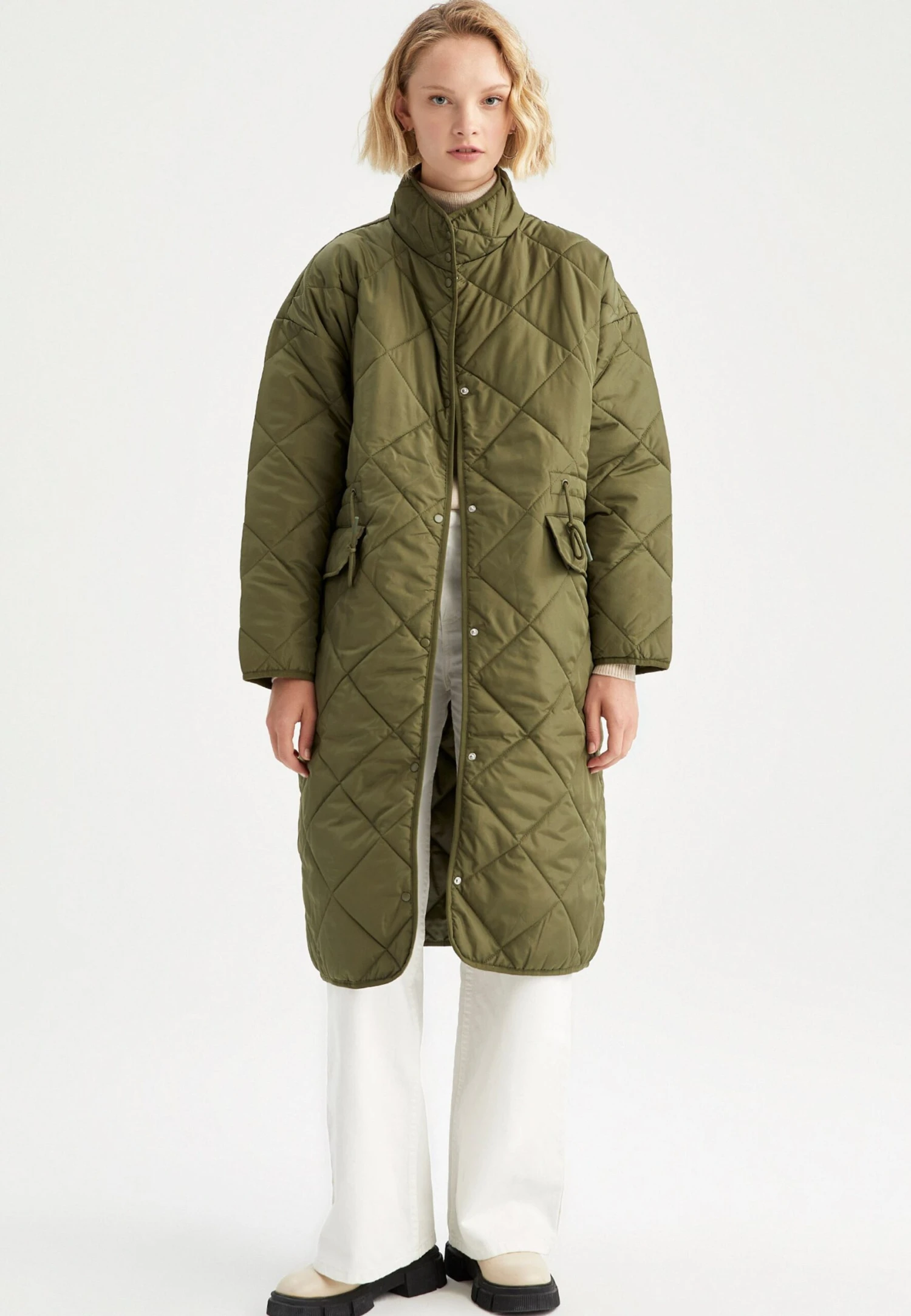 DeFacto Oversize Fit - Winterjas - Khaki 4 DeFacto Oversize Fit - Winterjas - Khaki - Afbeelding 2