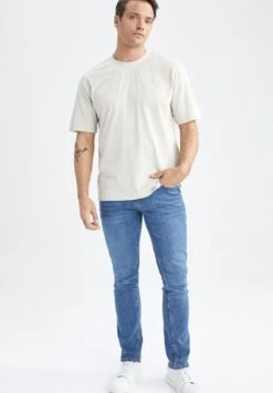 DeFacto T-Shirt Basic - Beige 6 DeFacto T-Shirt Basic - Beige -DeFacto 514b8cf7ad1e4a3787d69717abf56fa2