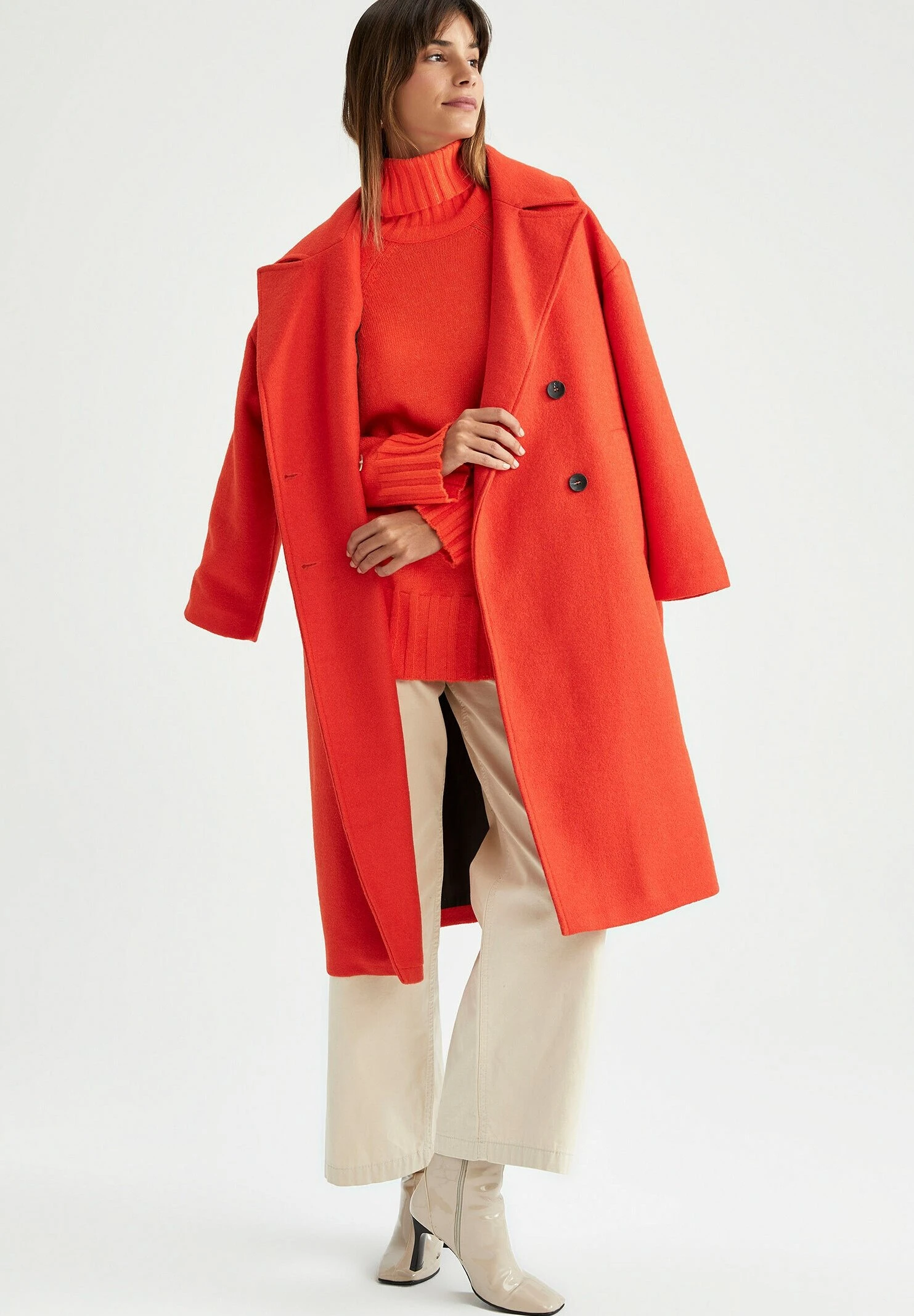 DeFacto Mantel - Orange 4 DeFacto Mantel - Orange - Afbeelding 2