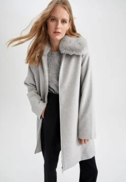 DeFacto Halflange Jas - Grey