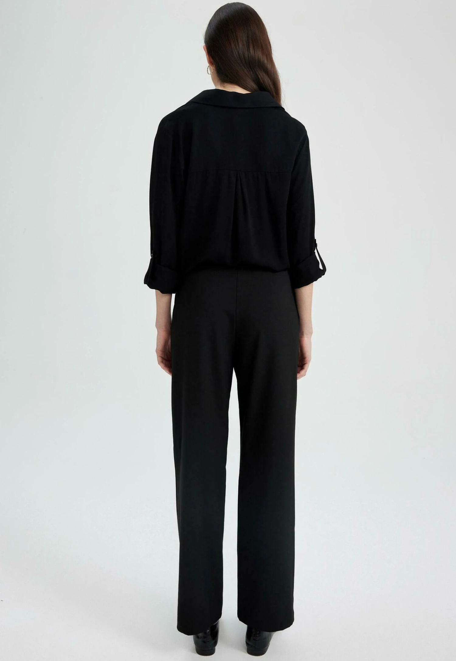 DeFacto Straight Fit - Broek - Black 5 DeFacto Straight Fit - Broek - Black - Afbeelding 3