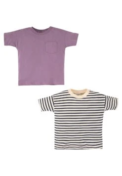 DeFacto 2Pack Regular Fit - T-Shirt Print - Ecru