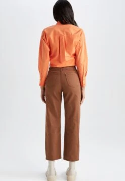 DeFacto Straight Leg Jeans - Brown 7 DeFacto Straight Leg Jeans - Brown -DeFacto 5375547807244786955501ec8c98090c