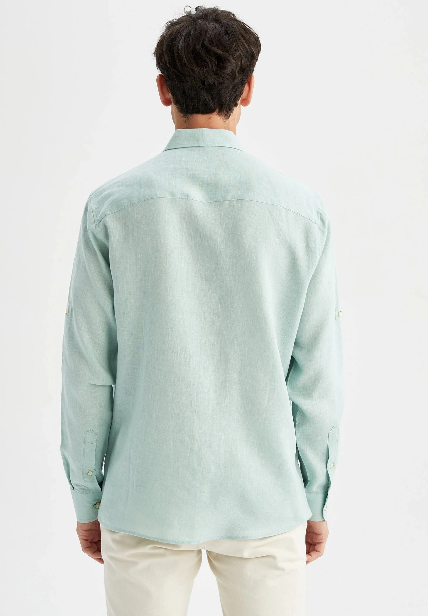 DeFacto Regular Fit- Overhemd - Green 4 DeFacto Regular Fit- Overhemd - Green - Afbeelding 2