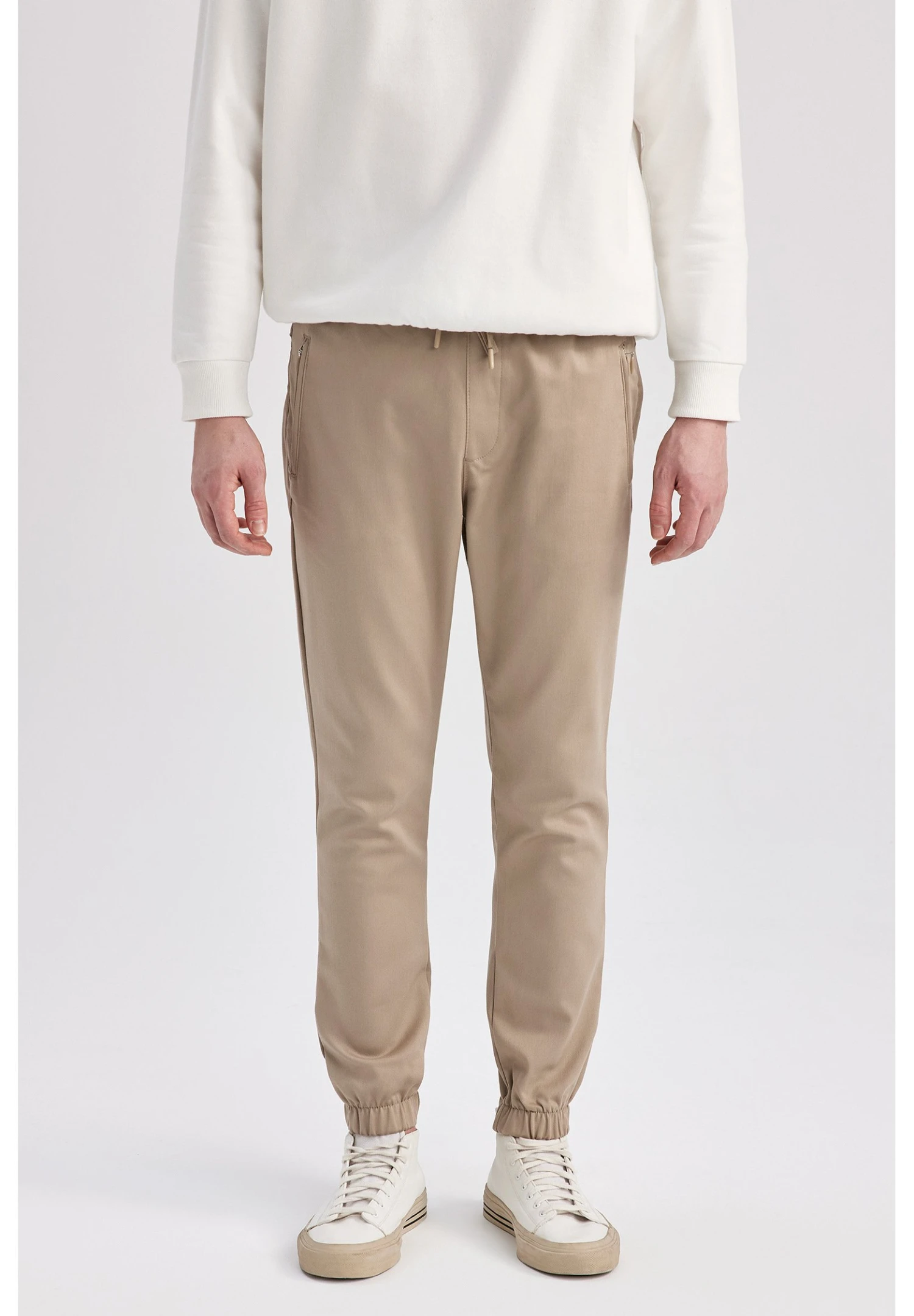 DeFacto Standart Fit - Broek - Beige 3 DeFacto Standart Fit - Broek - Beige