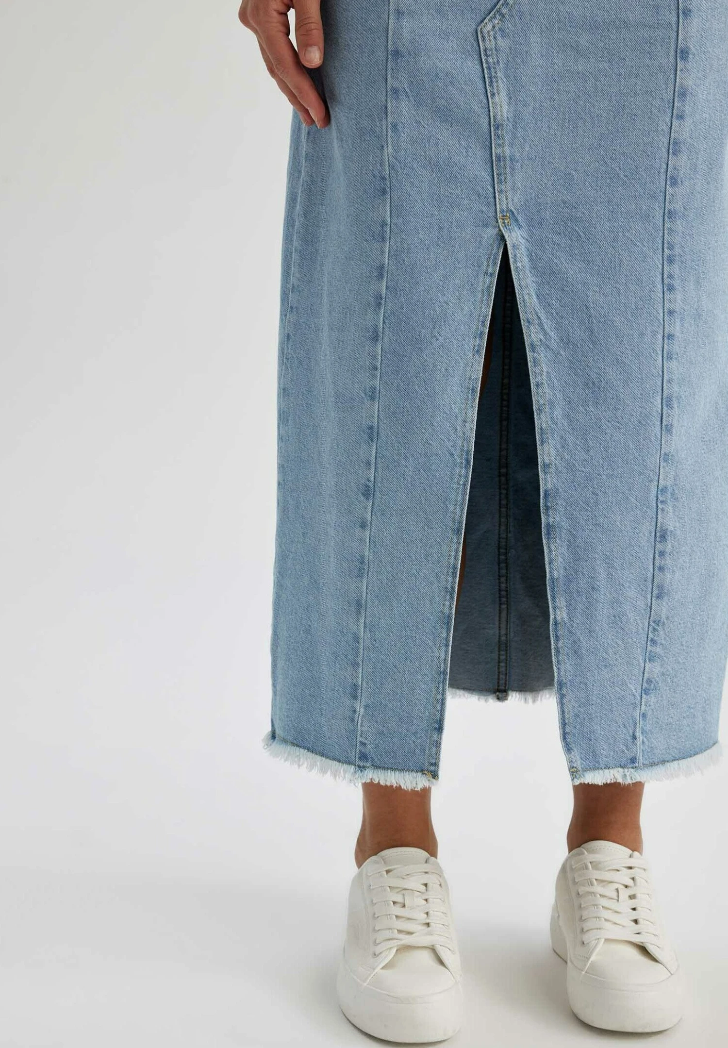 DeFacto Fashion Fit- A-Lijn Rok - Blue 6 DeFacto Fashion Fit- A-Lijn Rok - Blue - Afbeelding 4