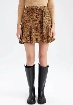 DeFacto Fit And Flare - A-Lijn Rok - Brown