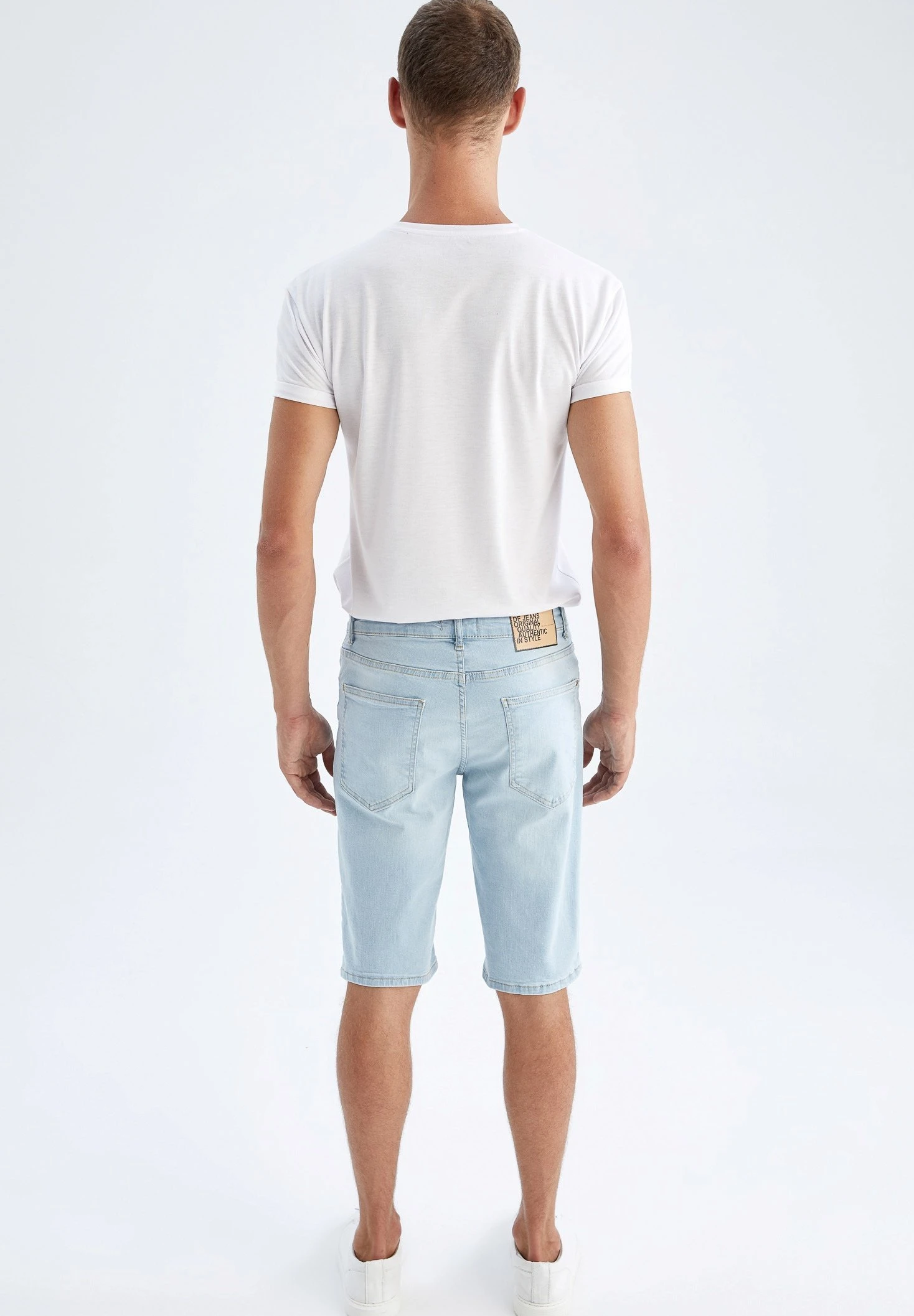 DeFacto Slim Fit - Jeansshort - Blue 5 DeFacto Slim Fit - Jeansshort - Blue - Afbeelding 3