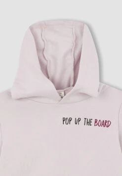 DeFacto Regular Fit- Hoodie - Pink -DeFacto 55ca4ed4cac74c2192f6278a5299ddbe