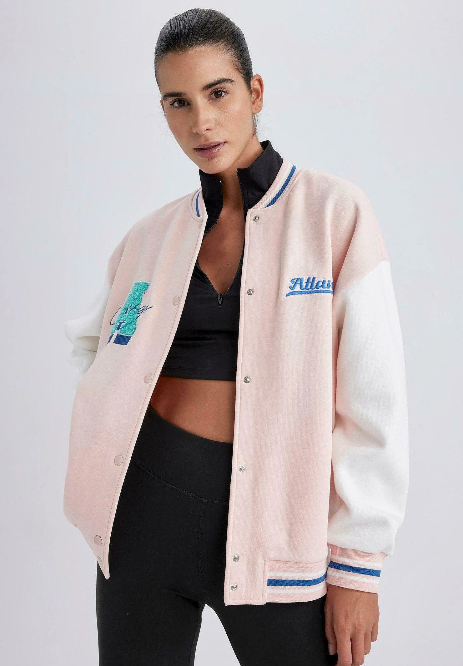 DeFacto Nba - Bomberjacks - Pink 3 DeFacto Nba - Bomberjacks - Pink