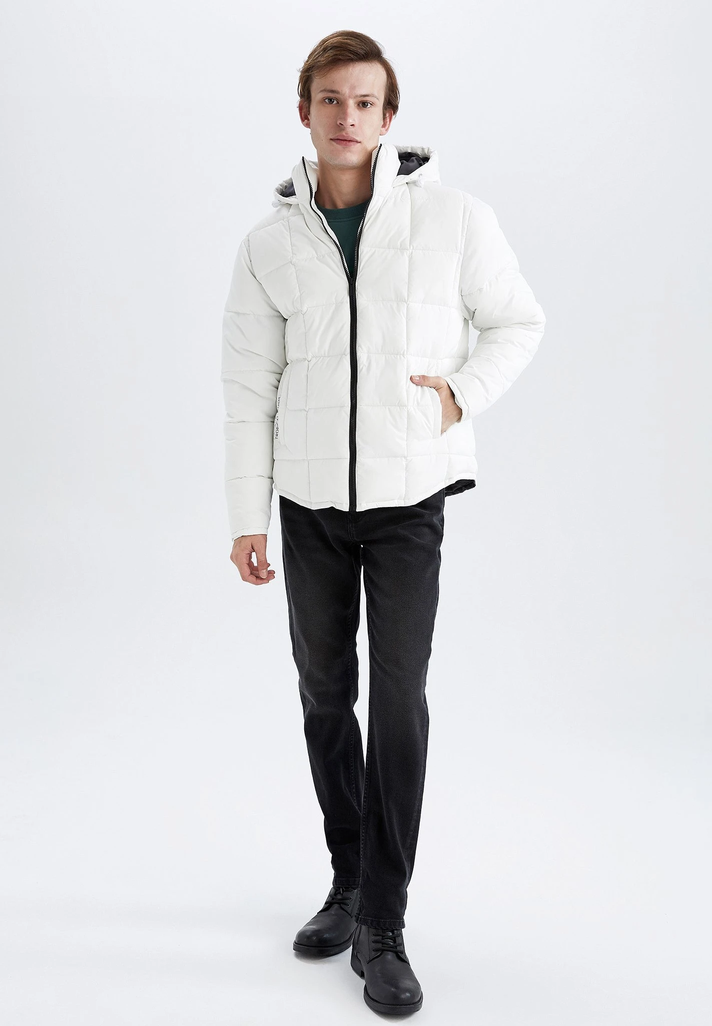 DeFacto Regular Fit- Winterjas - White 4 DeFacto Regular Fit- Winterjas - White - Afbeelding 2