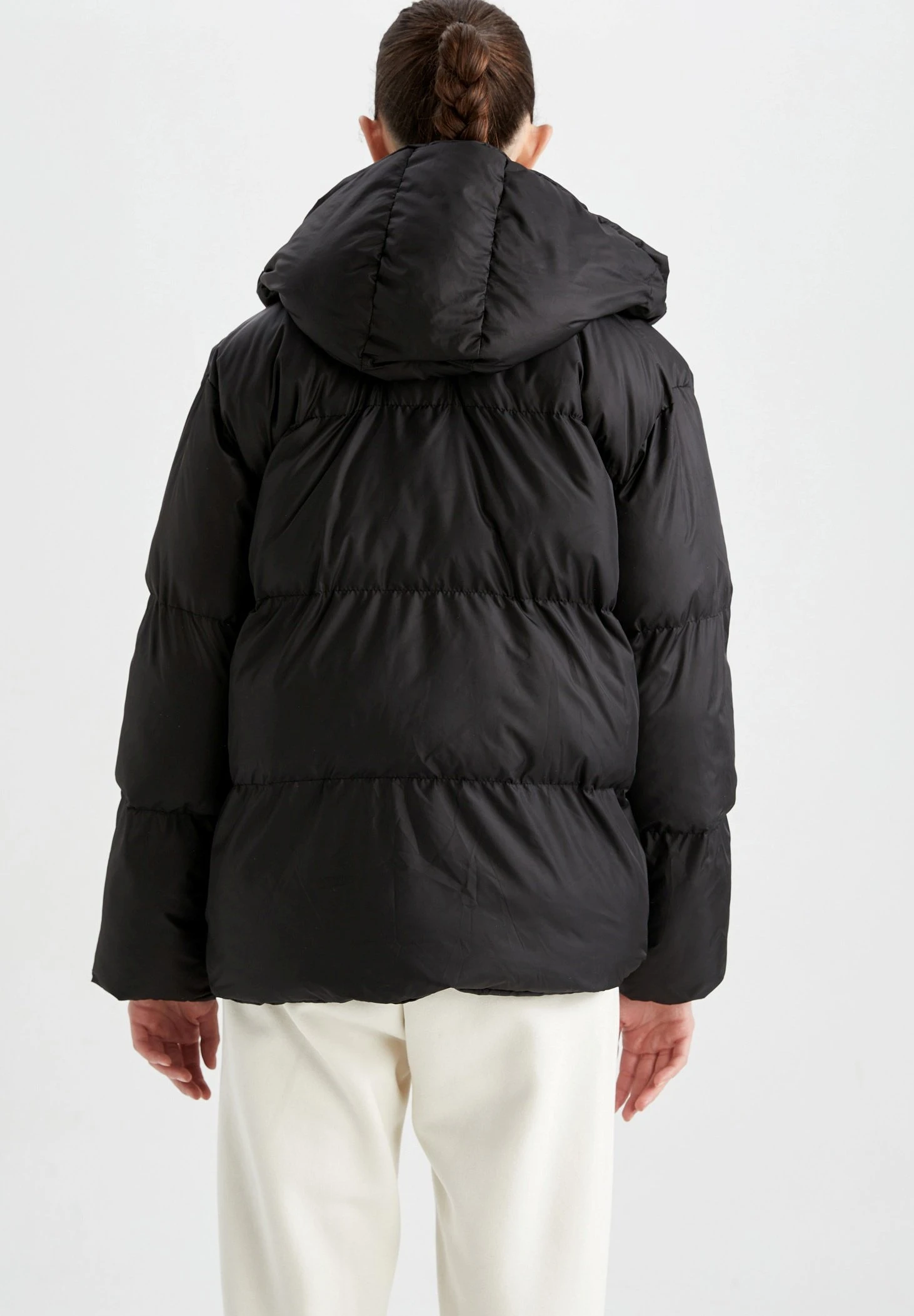 DeFacto Standart Fit - Winterjas - Black 5 DeFacto Standart Fit - Winterjas - Black - Afbeelding 3