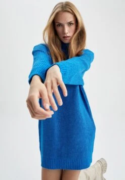 DeFacto Gebreide Jurk - Blue 11 DeFacto Gebreide Jurk - Blue -DeFacto 5797cc75509e4610a3655da8cf88d4d6