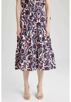 DeFacto Tiered - A-Lijn Rok - Navy