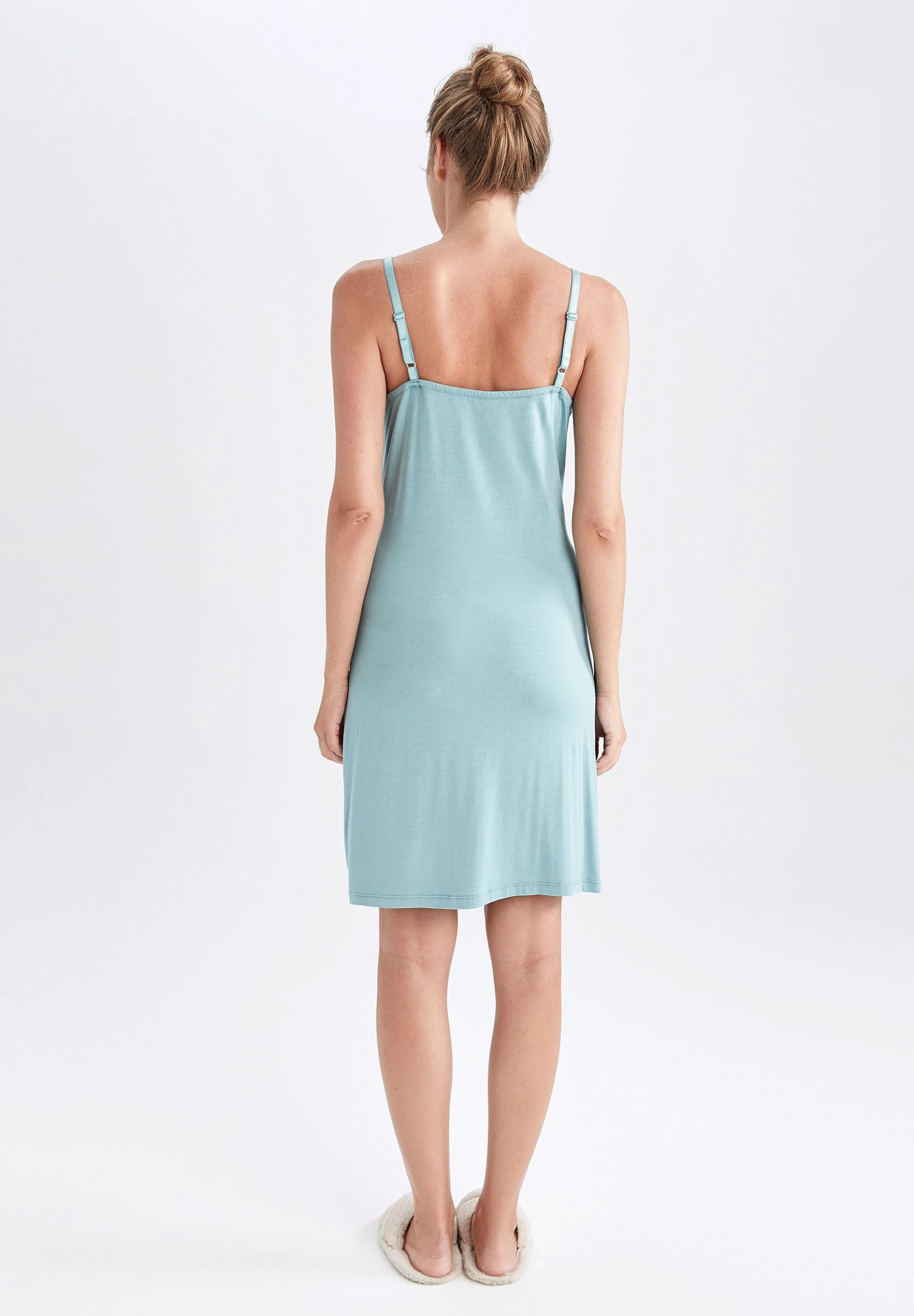 DeFacto Regular Fit - Nachtjapon - Green 5 DeFacto Regular Fit - Nachtjapon - Green - Afbeelding 3