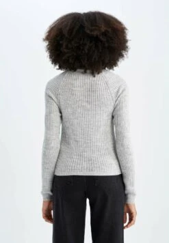 DeFacto Slim Fit - Trui - Grey -DeFacto 5a3b3231e8e94b34972b3d0d3837336a