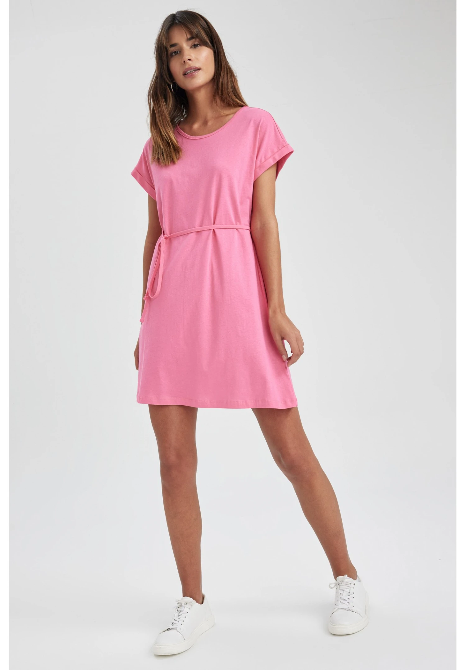 DeFacto A Line - Jerseyjurk - Pink 4 DeFacto A Line - Jerseyjurk - Pink - Afbeelding 2
