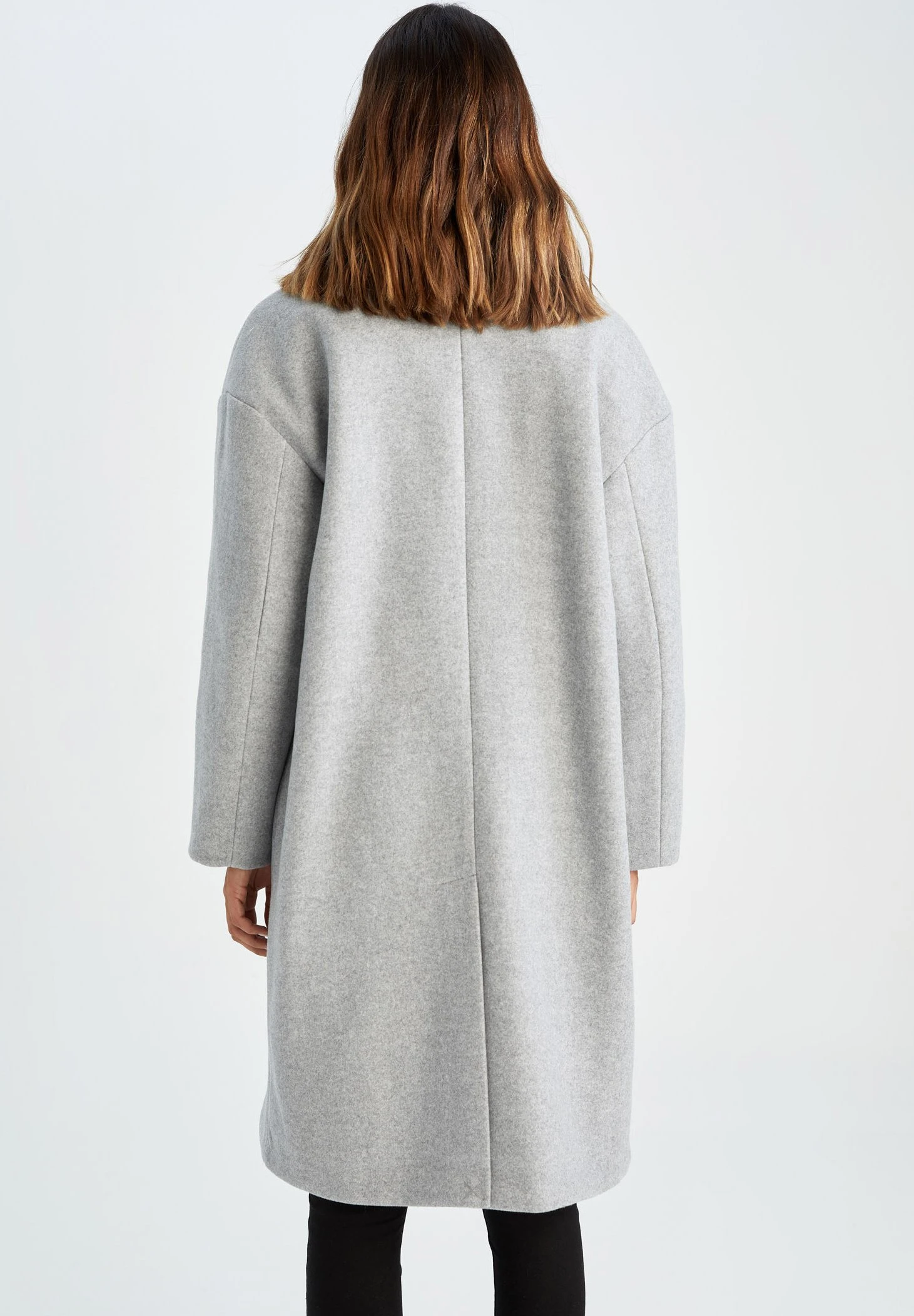 DeFacto Oversize Fit - Mantel - Anthracite 5 DeFacto Oversize Fit - Mantel - Anthracite - Afbeelding 3