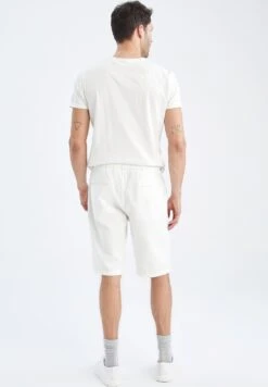 DeFacto Regular Fit - Shorts - White 7 DeFacto Regular Fit - Shorts - White -DeFacto 5b7ea522d78e46e79f62200b5d79f285