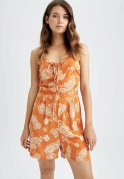 DeFacto 30 DeFacto Straight One Piece- Jumpsuit - Orange