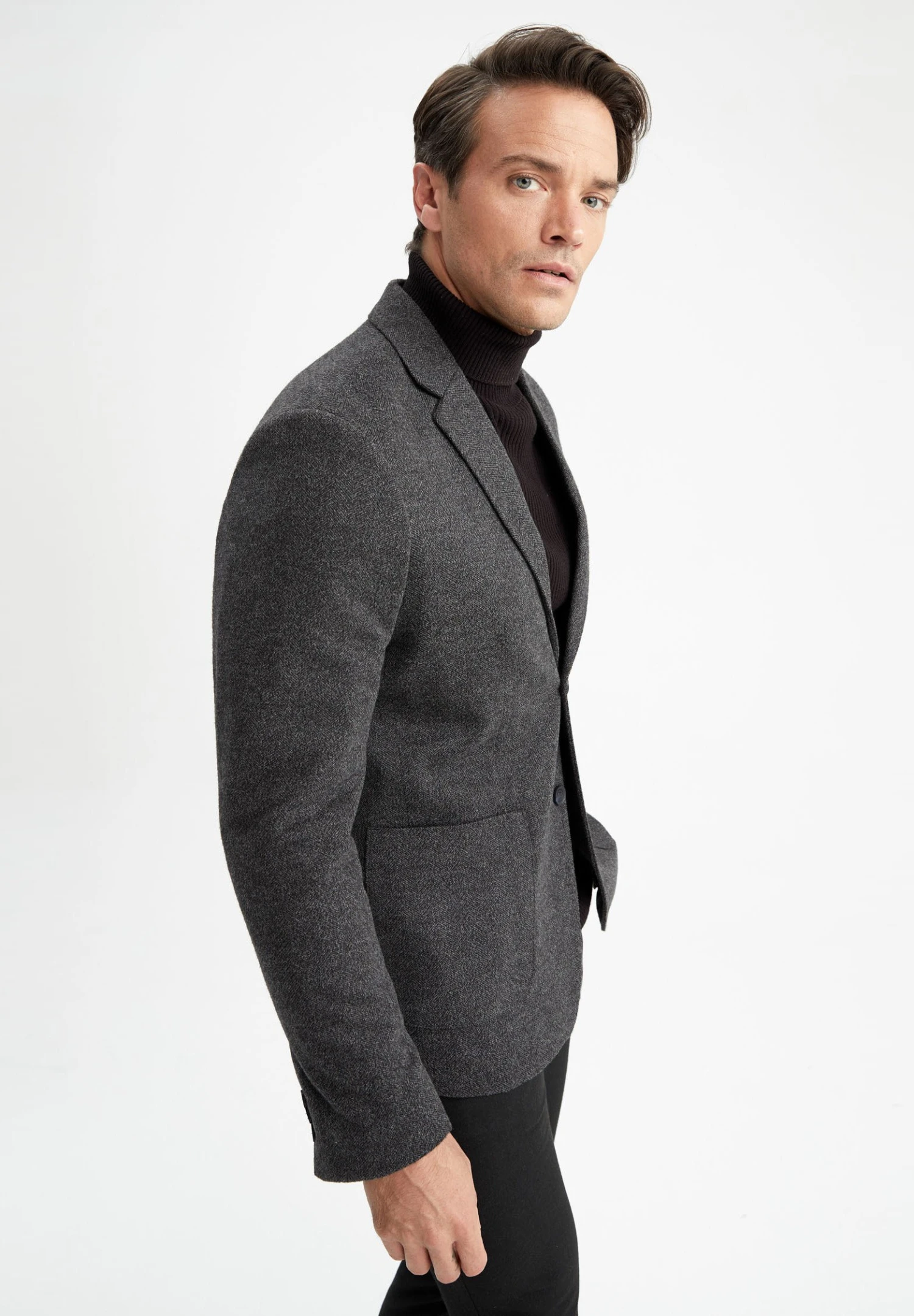 DeFacto Blazer - Anthracite 8 DeFacto Blazer - Anthracite - Afbeelding 6